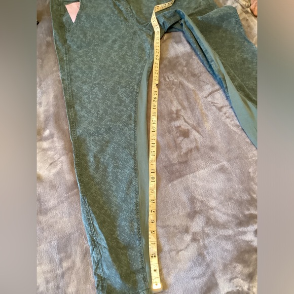 Jean pant by sandwich, zipper, tie waist,green - Picture 4 of 4